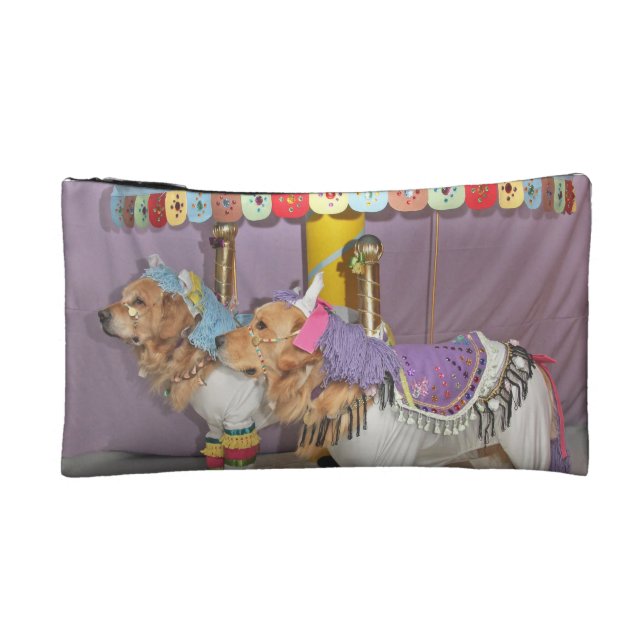 Golden Carousel Cosmetic Bag (Back)