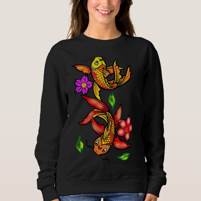 Golden Carp Fish Sweatshirt (Front)