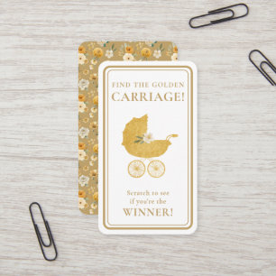 Golden Carriage Scratch-Off Game Card - Winner