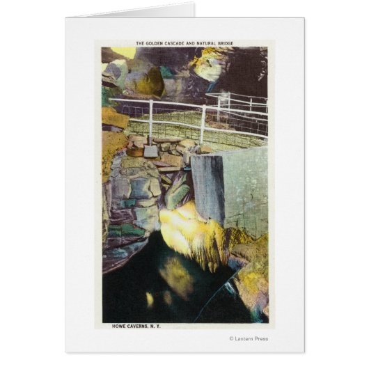 Golden Cascade and Natural Bridge View Cards (Front)