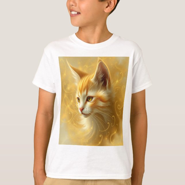 Golden cat  T-Shirt (Front)