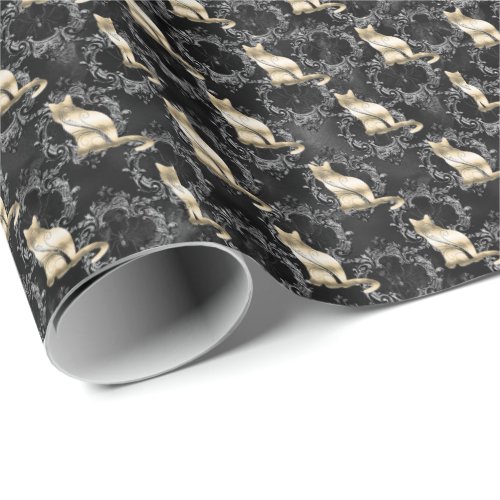 Golden Cat Wrapping Paper