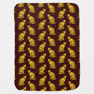 Golden Cats Baby Blanket