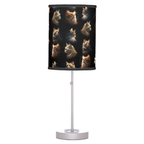 Golden Cats Table Lamp