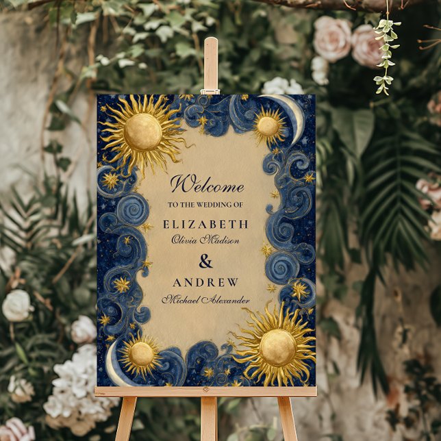 Golden Celestial Baroque Wedding Foam Board (Creator Uploaded)