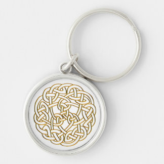 Golden Celtic Knot Keychain