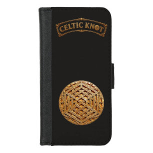 Golden Celtic Knot Mystic iPhone 8/7 Wallet Case