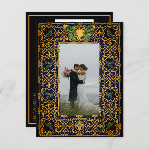 Golden Celtic Knot Save the Date Announcement Post