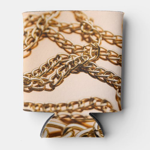 Golden Chains Reflective Surface Luxury Can Cooler