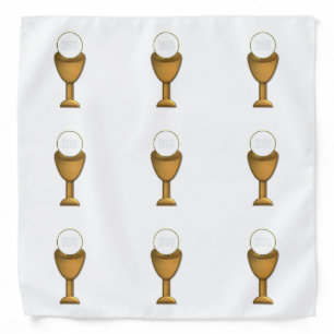 Golden Chalice and Host - Holy Communion Bandana