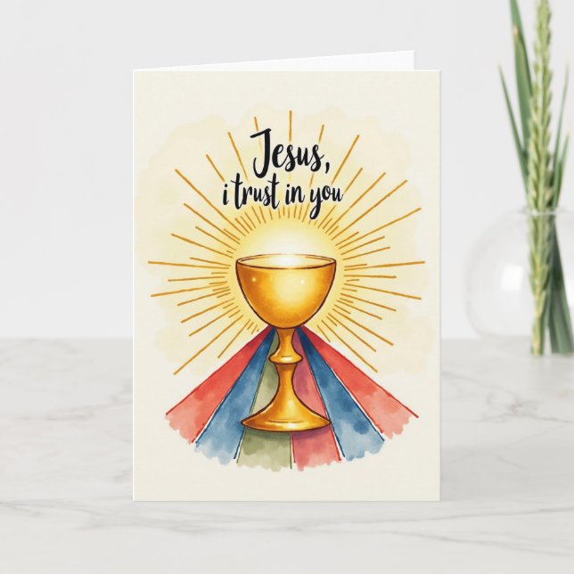 Golden Chalice Faith Card (Front)
