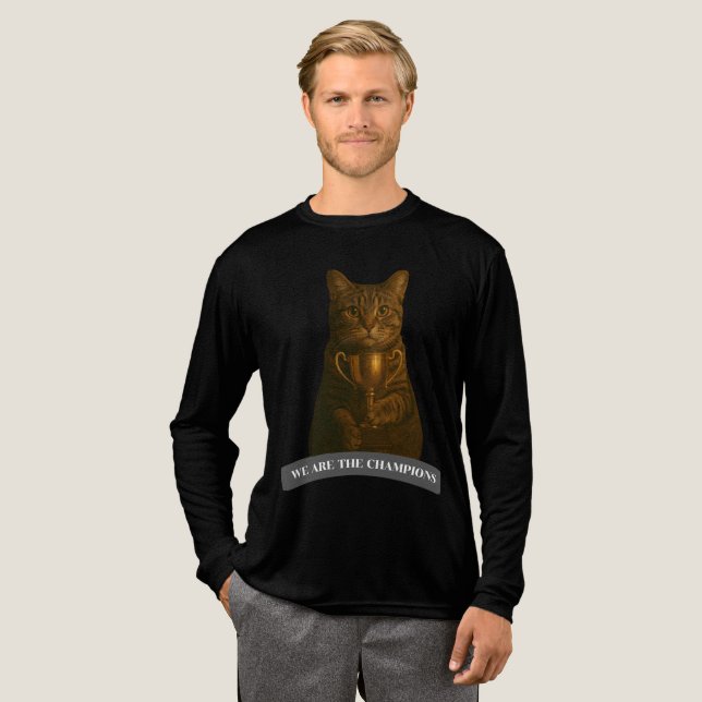Golden Champion Cat Tri-Blend Shirt (Full Front)