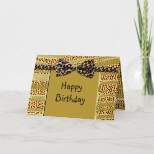 Golden Cheetah Sweet Sixteen Zebra Stripes Invitation