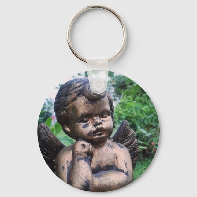 Golden Cherub Keychain (Front)