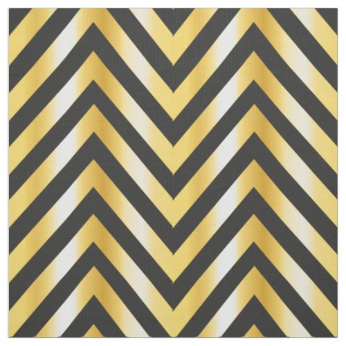 Golden chevron grandiose art deco fabric