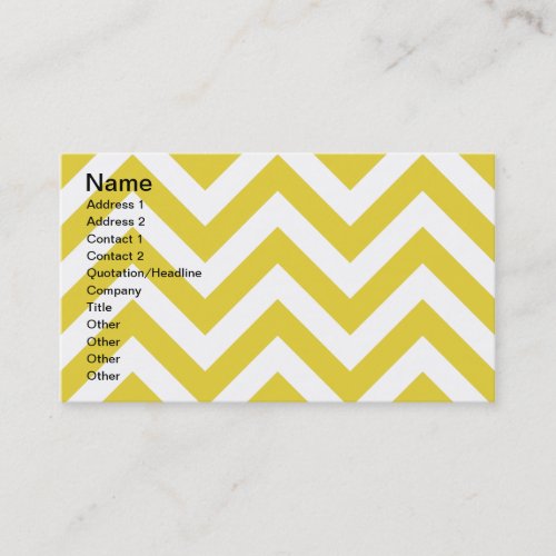 golden chevrons  zigzag pattern business cards