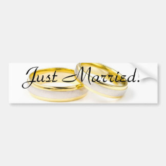 Golden Chic Stylish Bridal Shower Bumper Sticker