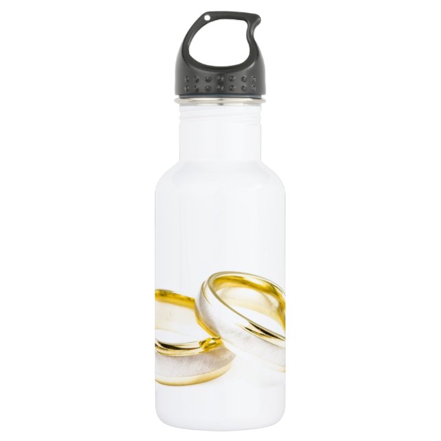 Golden Chic Stylish Bridal Shower Stainless Steel Water Bottle (Front)