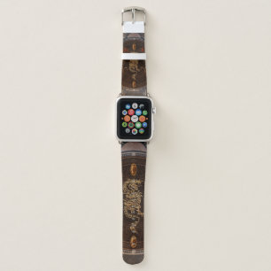 Golden chinese dragon apple watch band