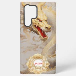 Golden Chinese Year of the Dragon Samsung Galaxy S22 Ultra Case