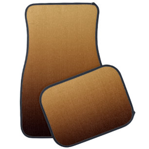 Golden Chocolate Brown Warm Colors Car Floor Mat