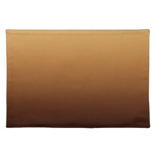 Golden Chocolate Brown Warm Colors Cloth Placemat