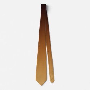 Golden Chocolate Brown Warm Colors Neck Tie