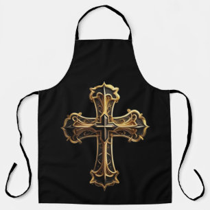 Golden Christ’s Cross 2 Apron