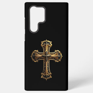 Golden Christ’s Cross 2 Samsung Galaxy S22 Ultra Case
