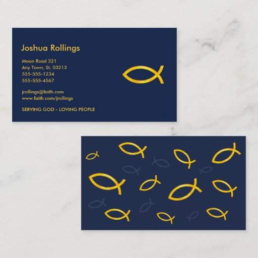 Customizable Christian - Business Card