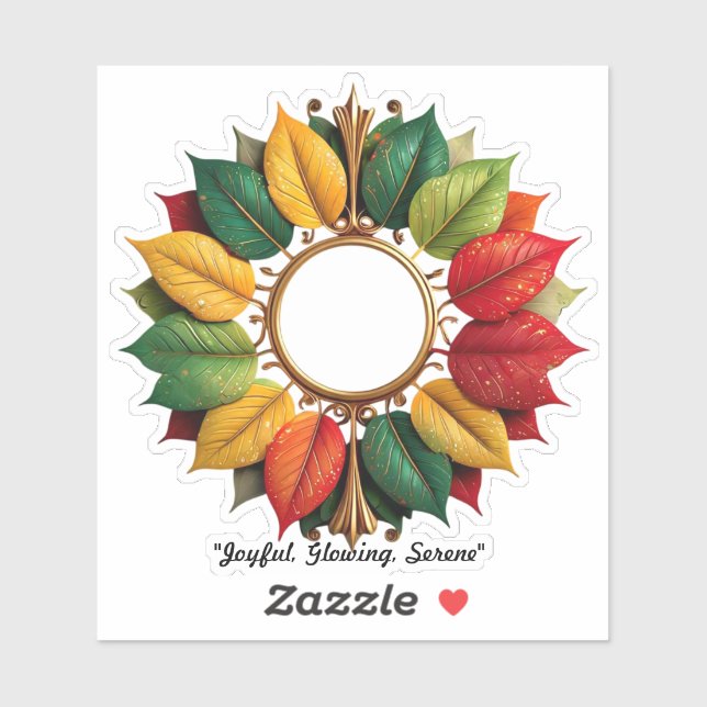 "Golden Christmas Ambiance" Sticker (Sheet)