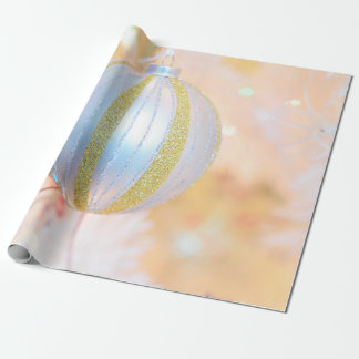 golden Christmas ball Wrapping Paper