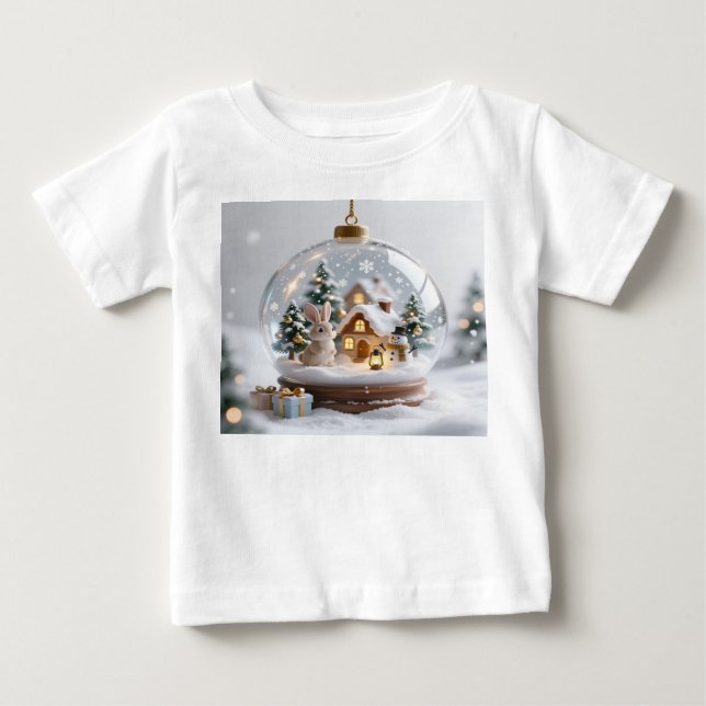 Golden Christmas Bell Baby Jersey T-Shirt (Front)