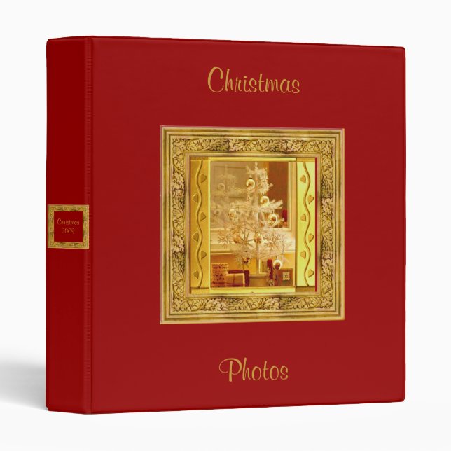Golden Christmas Binder (Front/Spine)