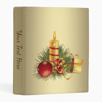 Golden Christmas Candle