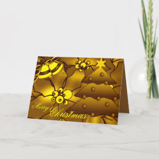 Golden Christmas Card