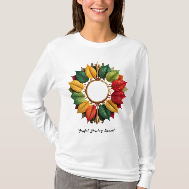 "Golden Christmas Delight" T-Shirt (Front)