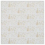 Golden Christmas Fabric