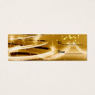 Golden Christmas Gift Tag