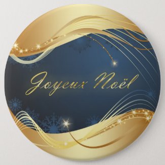 Golden Christmas motive with blue background