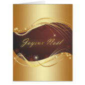 Golden Christmas motive with red background... (Front)