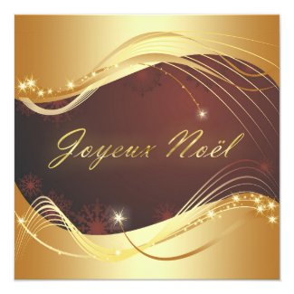 Golden Christmas motive with red background
