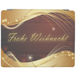 Golden Christmas motive with red background... iPad Smart Cover