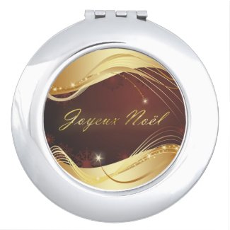 Golden Christmas motive with red background