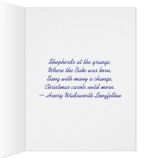 Golden Christmas Nativity Big Card (Inside (Right))