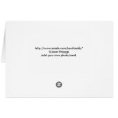 Golden Christmas Tree Custom Photo Card (Back Horizontal)