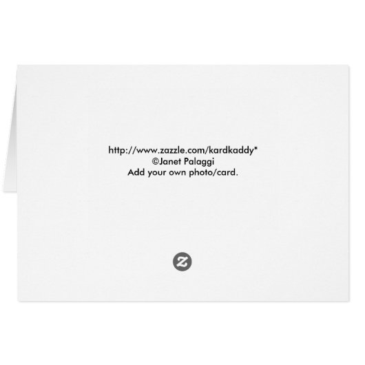 Golden Christmas Tree Custom Photo Card (Back Horizontal)