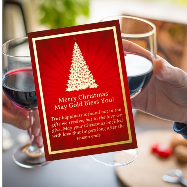 Golden Christmas Tree Foil Card (Creator Uploaded)