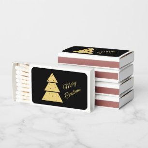 Golden Christmas Tree Matchbox Matchboxes