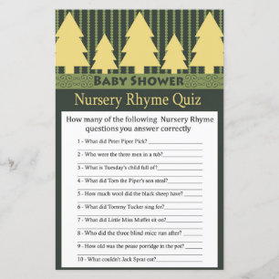 Golden Christmas Tree Nursery Rhyme Quiz game